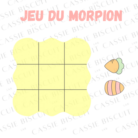 Emporte-Pièce - Set Jeu Morpion Paques