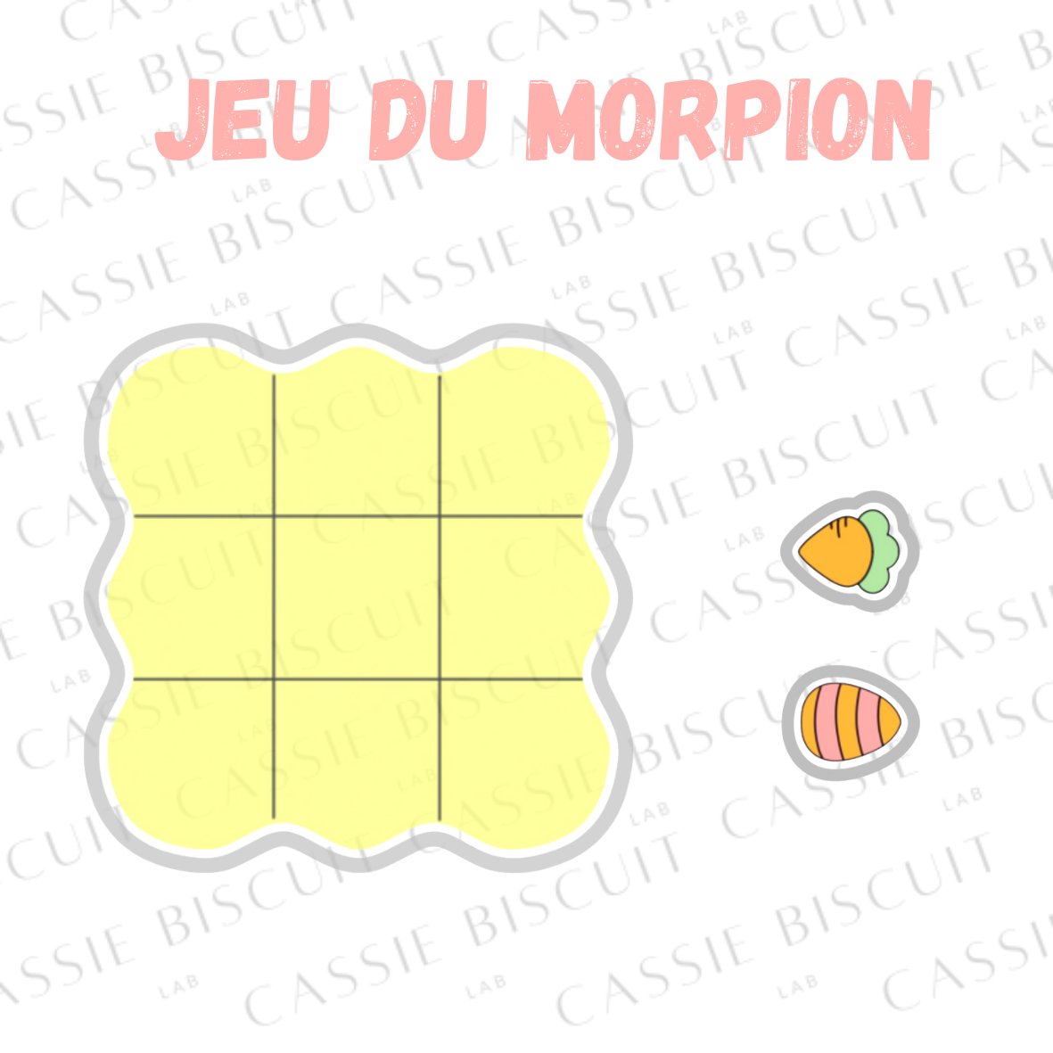 Emporte-Pièce - Set Jeu Morpion Paques