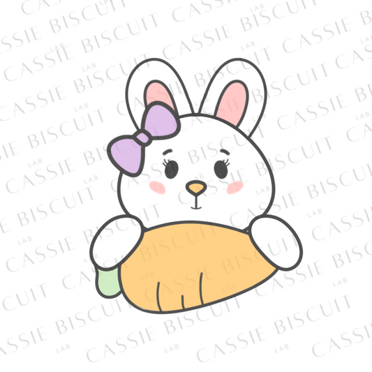 Emporte-Pièce - Lapin Girly Carotte