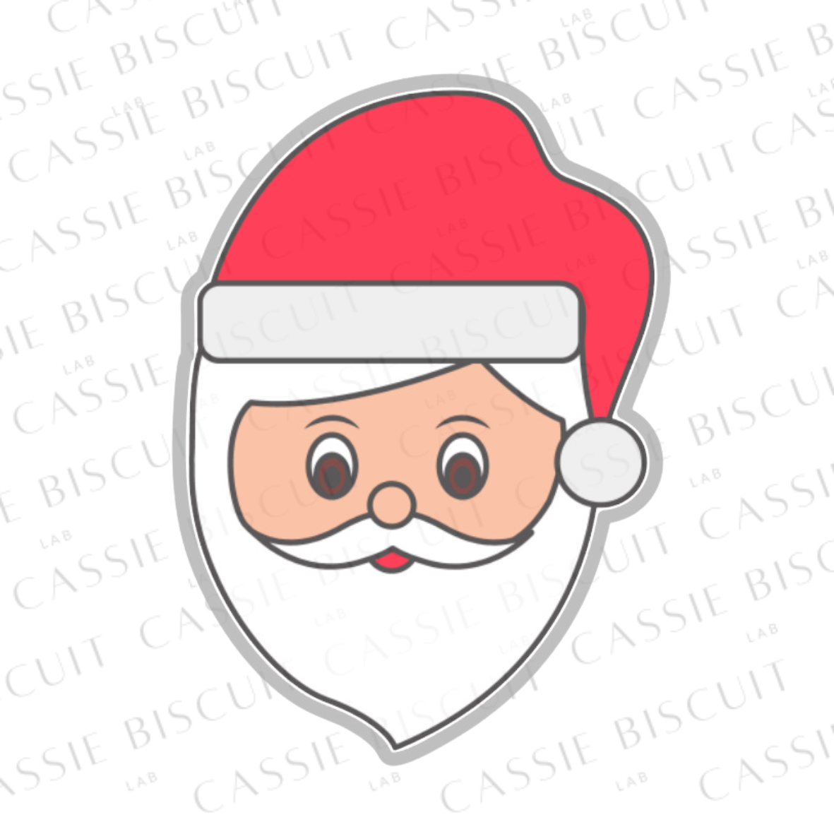 Emporte-Pièce -  Visage Père Noël 2