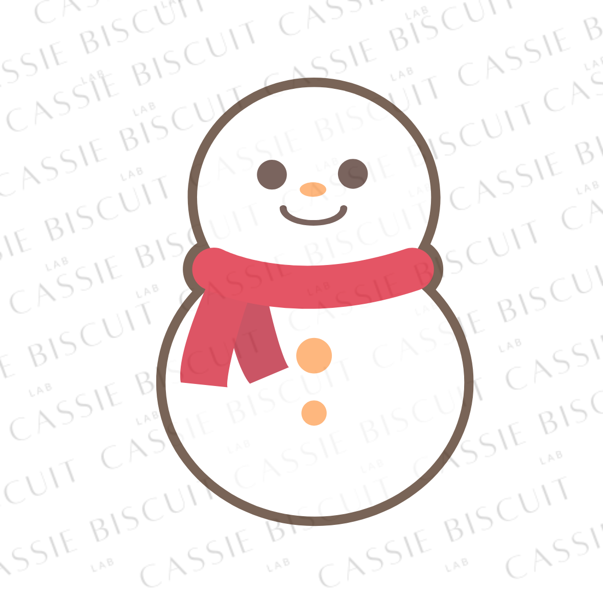 Emporte-Pièce - Bonhomme de Neige Echarpe