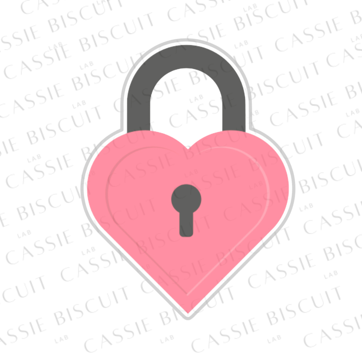 Emporte-Pièce -  Cadenas Coeur