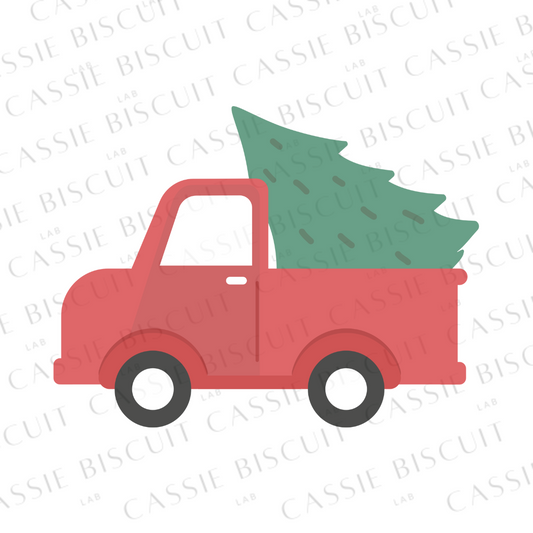 Emporte-Pièce -  Camionnette avec Sapin
