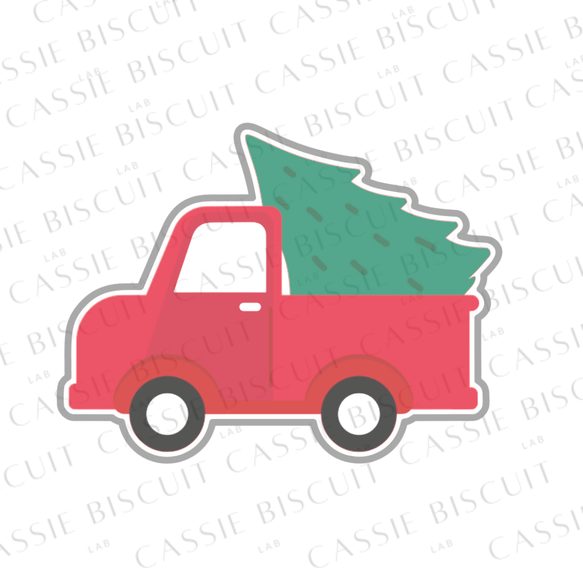 Emporte-Pièce -  Camionnette avec Sapin