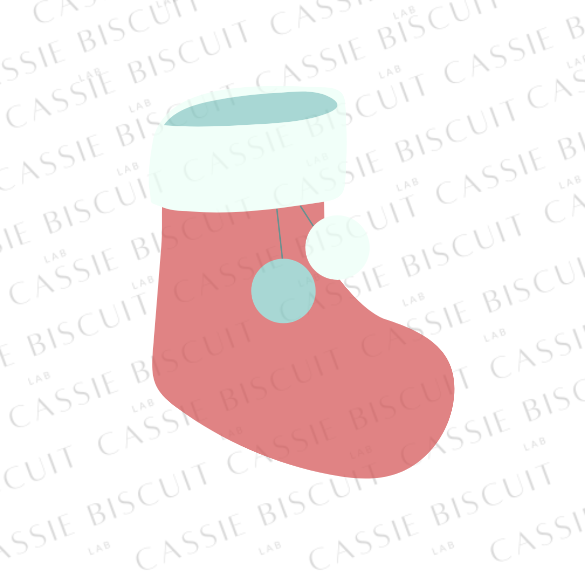 Emporte-Pièce - Chaussette Noël PomPom