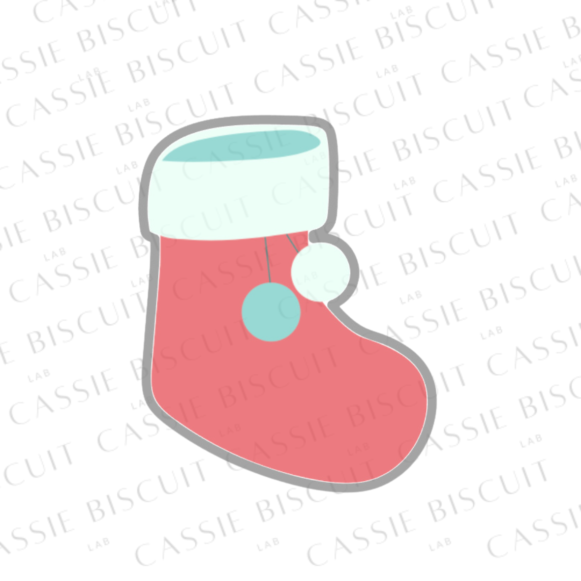 Emporte-Pièce - Chaussette Noël PomPom