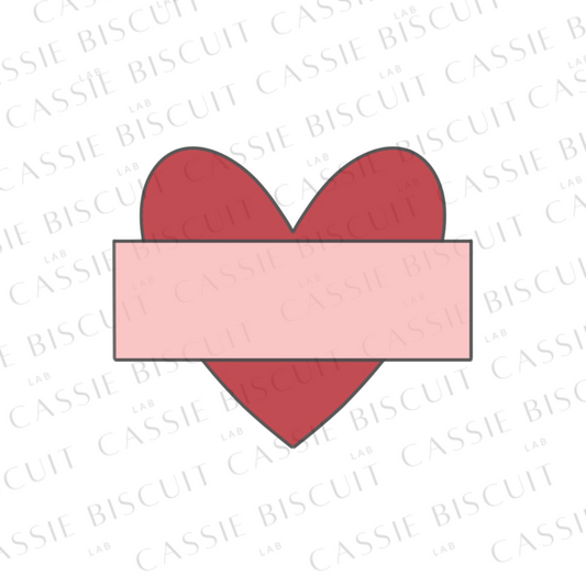 Emporte-Pièce - Coeur Classique Pancarte Centrale