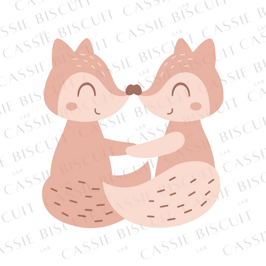 Emporte-Pièce -  Couple Renards