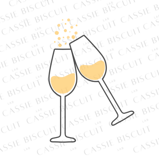 Emporte-Pièce -  Deux Flutes Champagne