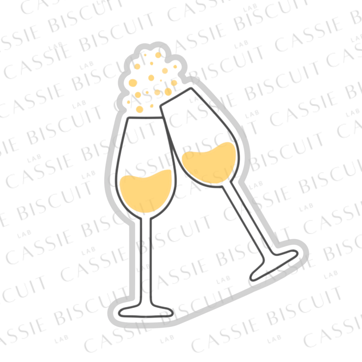 Emporte-Pièce -  Deux Flutes Champagne