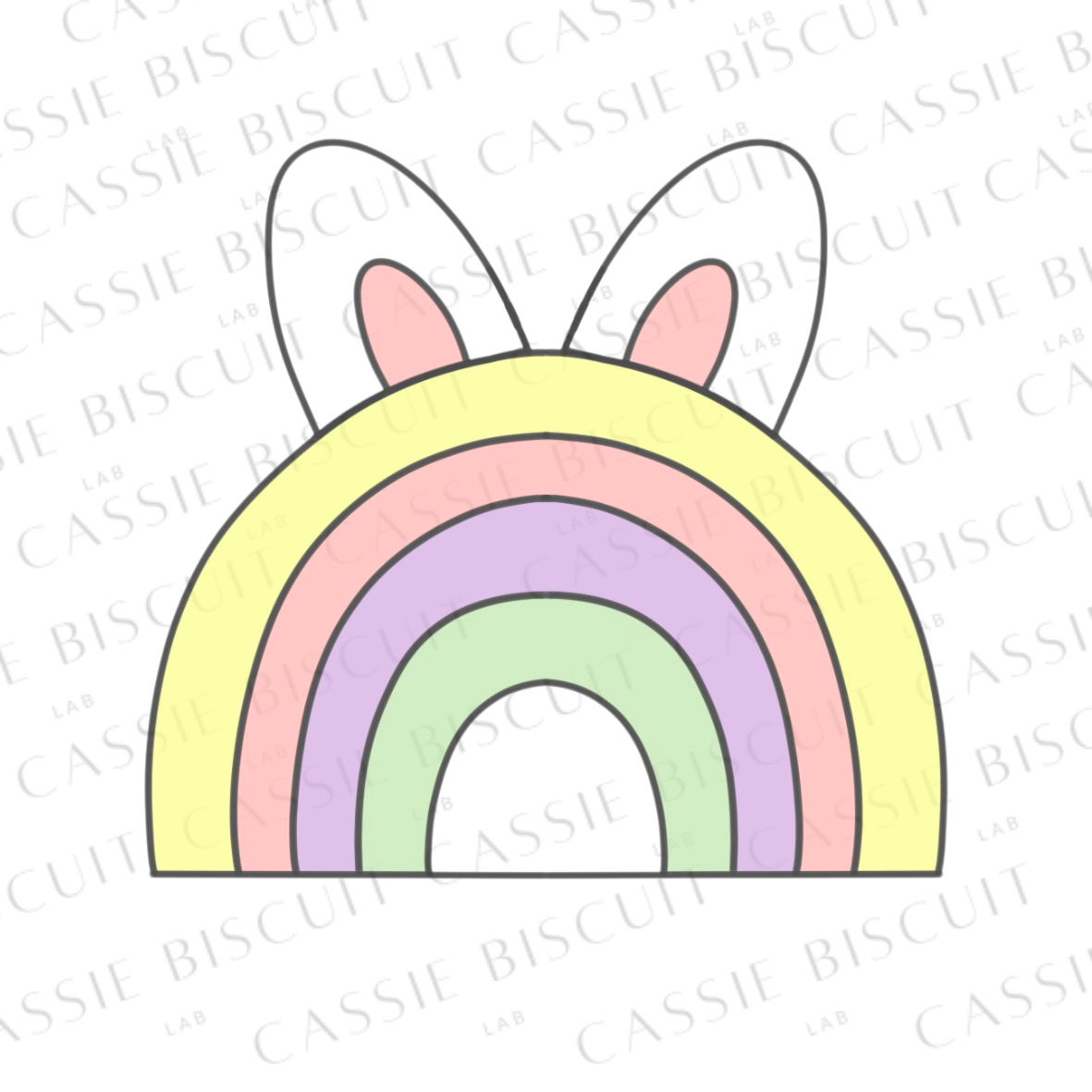Emporte-Pièce - Arc En Ciel Lapin
