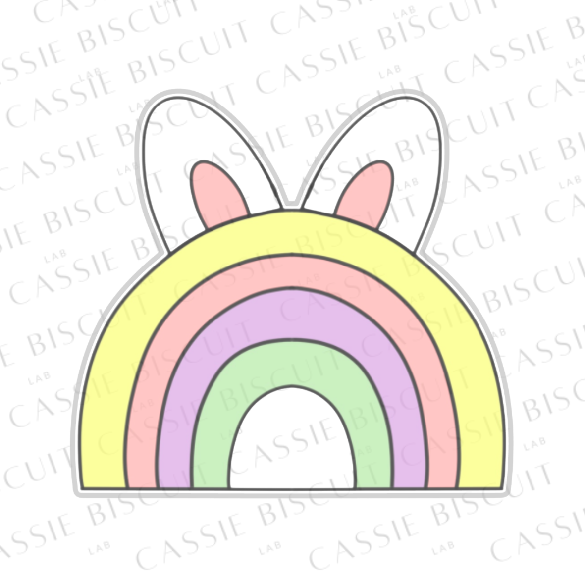 Emporte-Pièce - Arc En Ciel Lapin