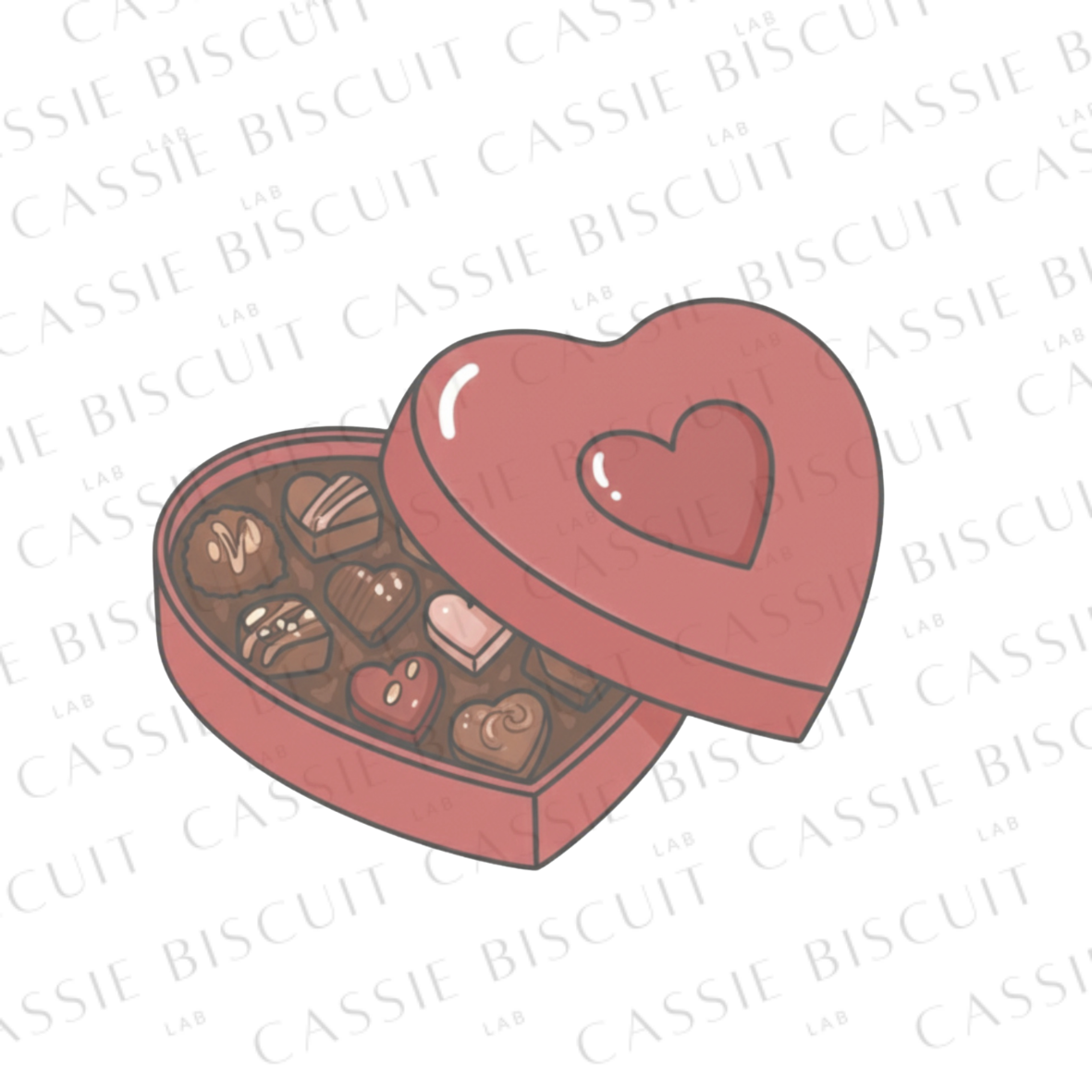 Heart-Shaped Chocolate Box Cookie Cutter