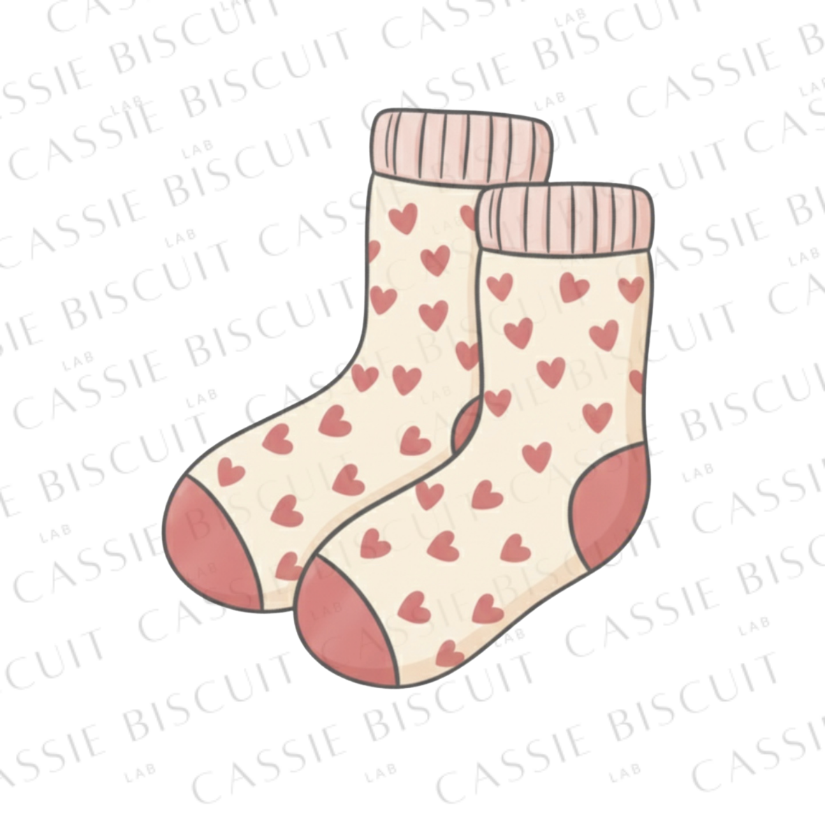 Tagliabiscotti - Calzini a forma di cuore