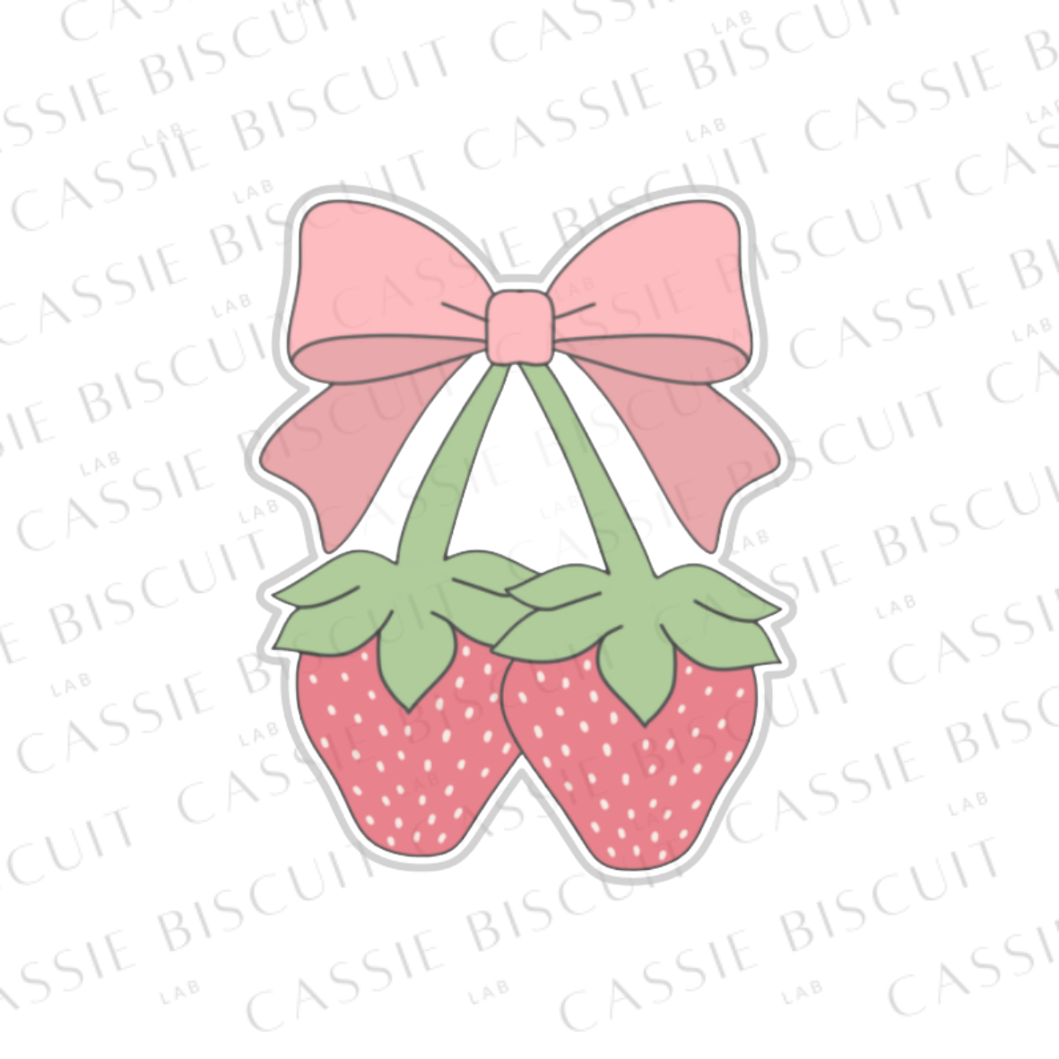 Emporte-Pièce - Deux Fraises Ruban