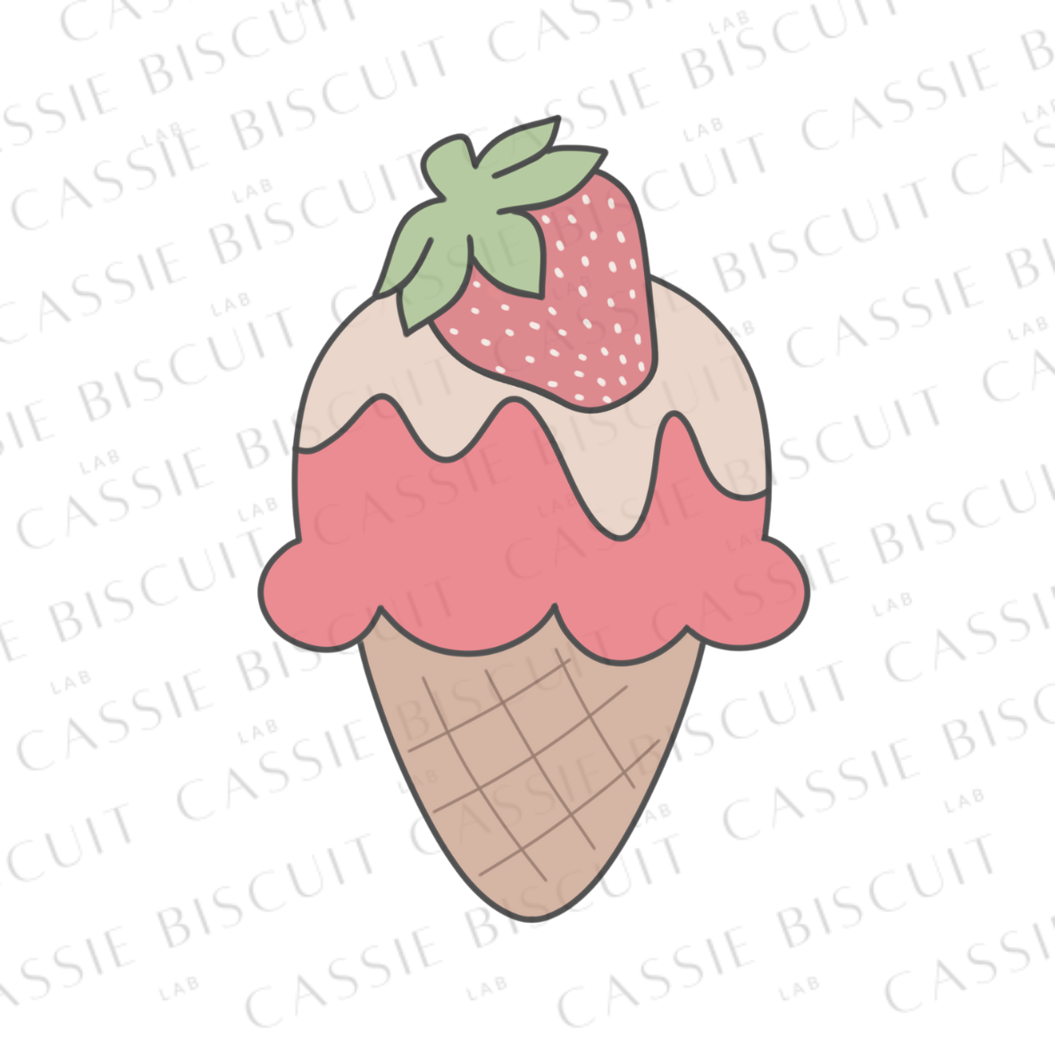 Emporte-Pièce - Glace Fraise