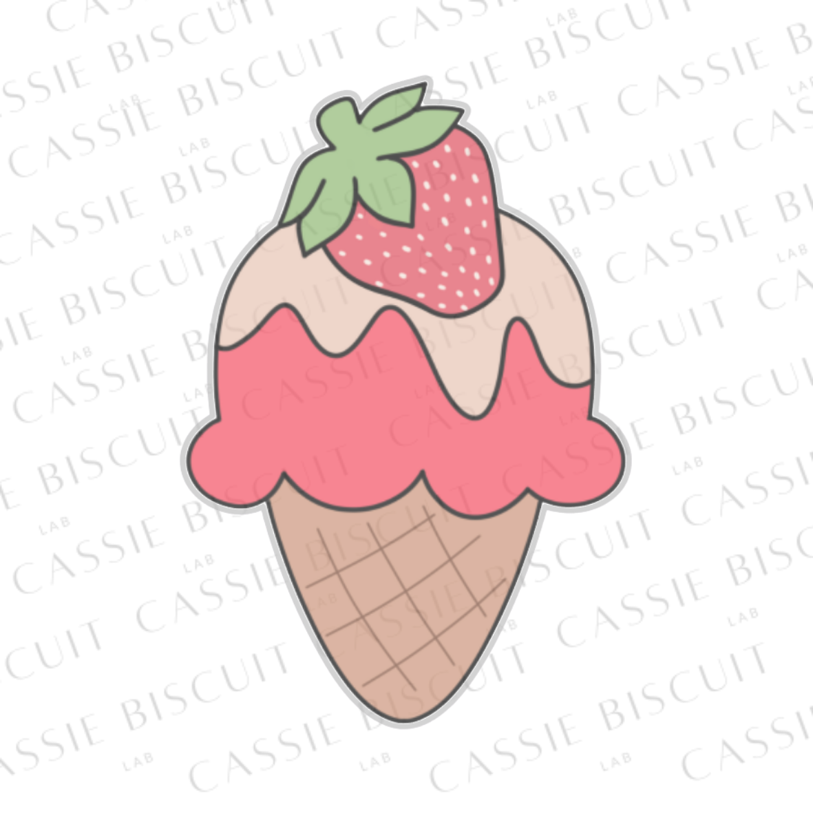 Emporte-Pièce - Glace Fraise