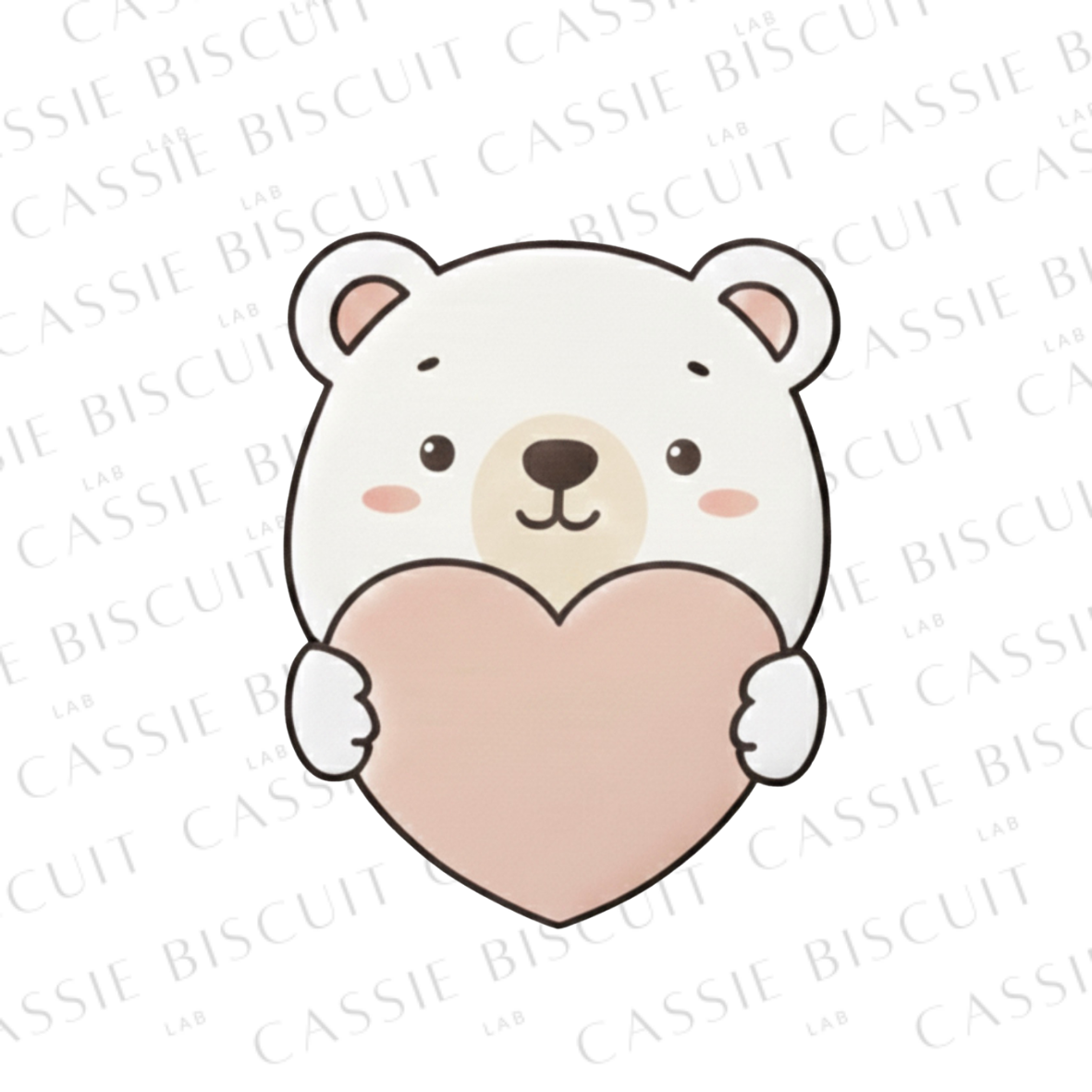 Emporte-Pièce - Ours Blanc Coeur