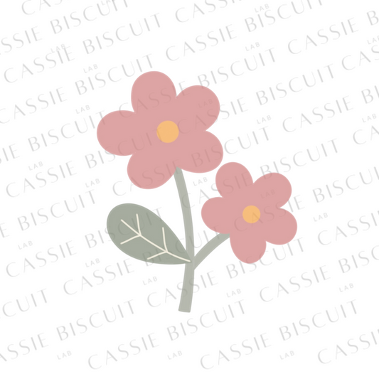 Emporte-Pièce - Branche Deux Fleurs