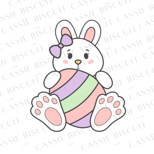 Emporte-Pièce - Lapin Girly Oeuf Pâques