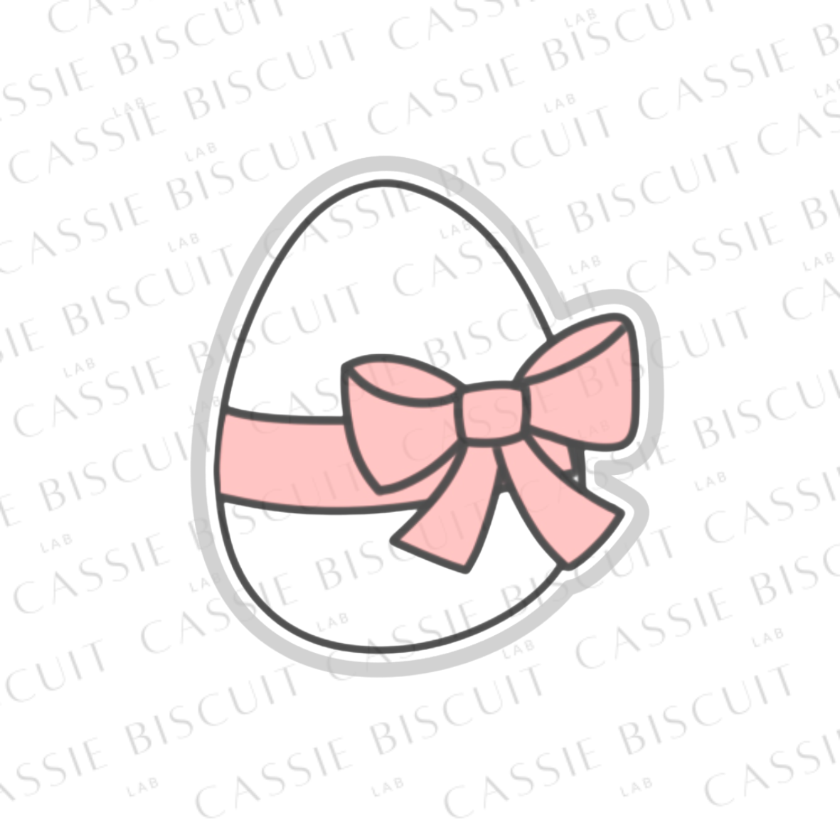 Cookie Cutter - Ribbon Egg
