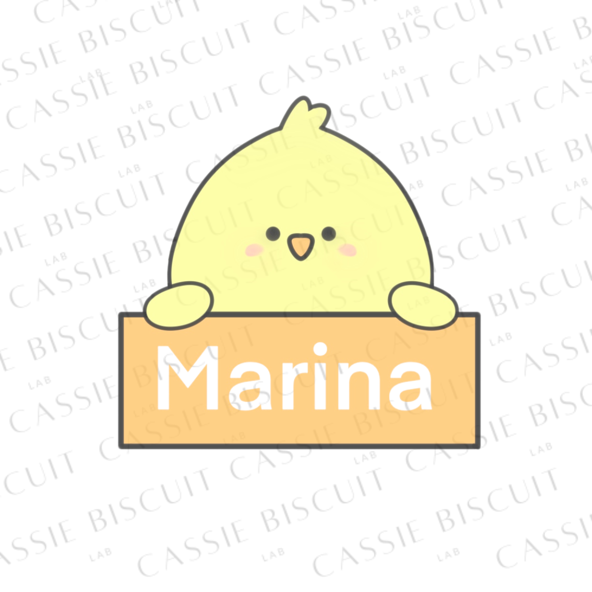 Tagliabiscotti - Segnaposto Kawaii Chick