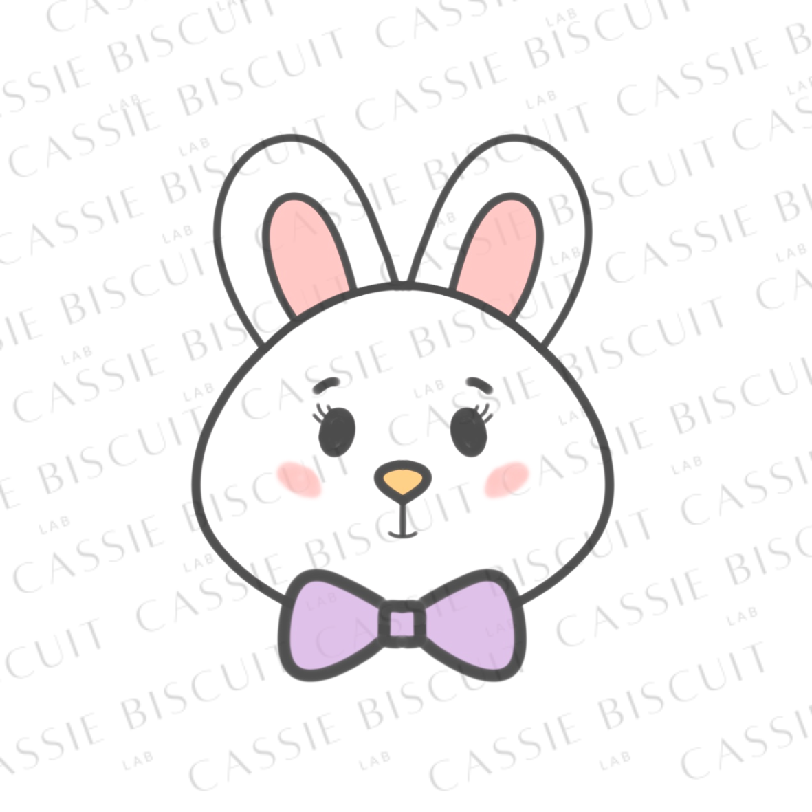 Emporte-Pièce - Tête Lapin Noeud