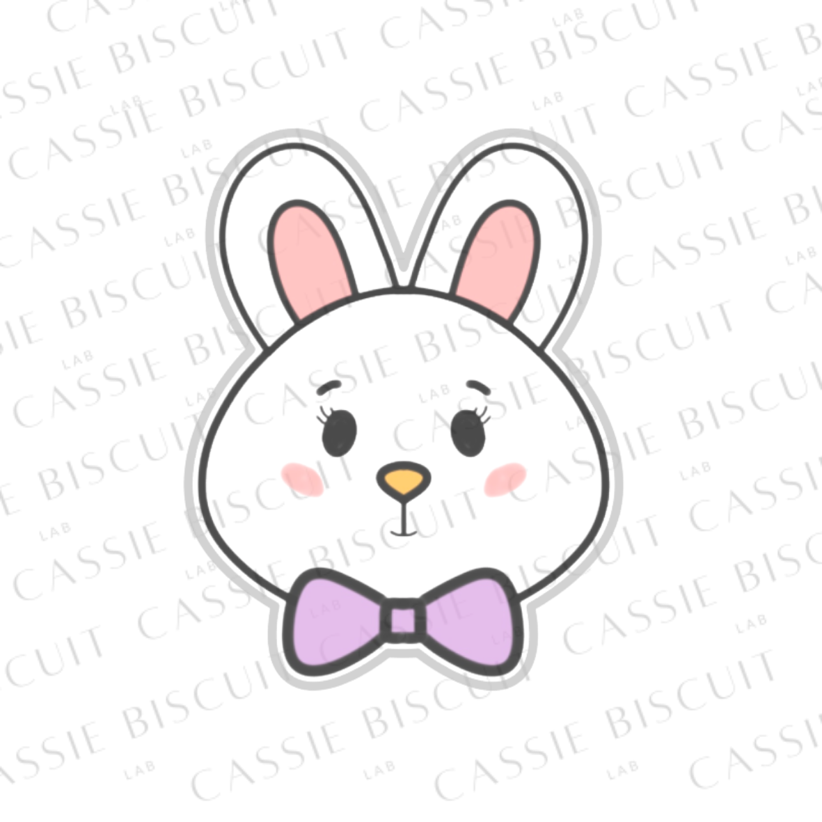 Emporte-Pièce - Tête Lapin Noeud