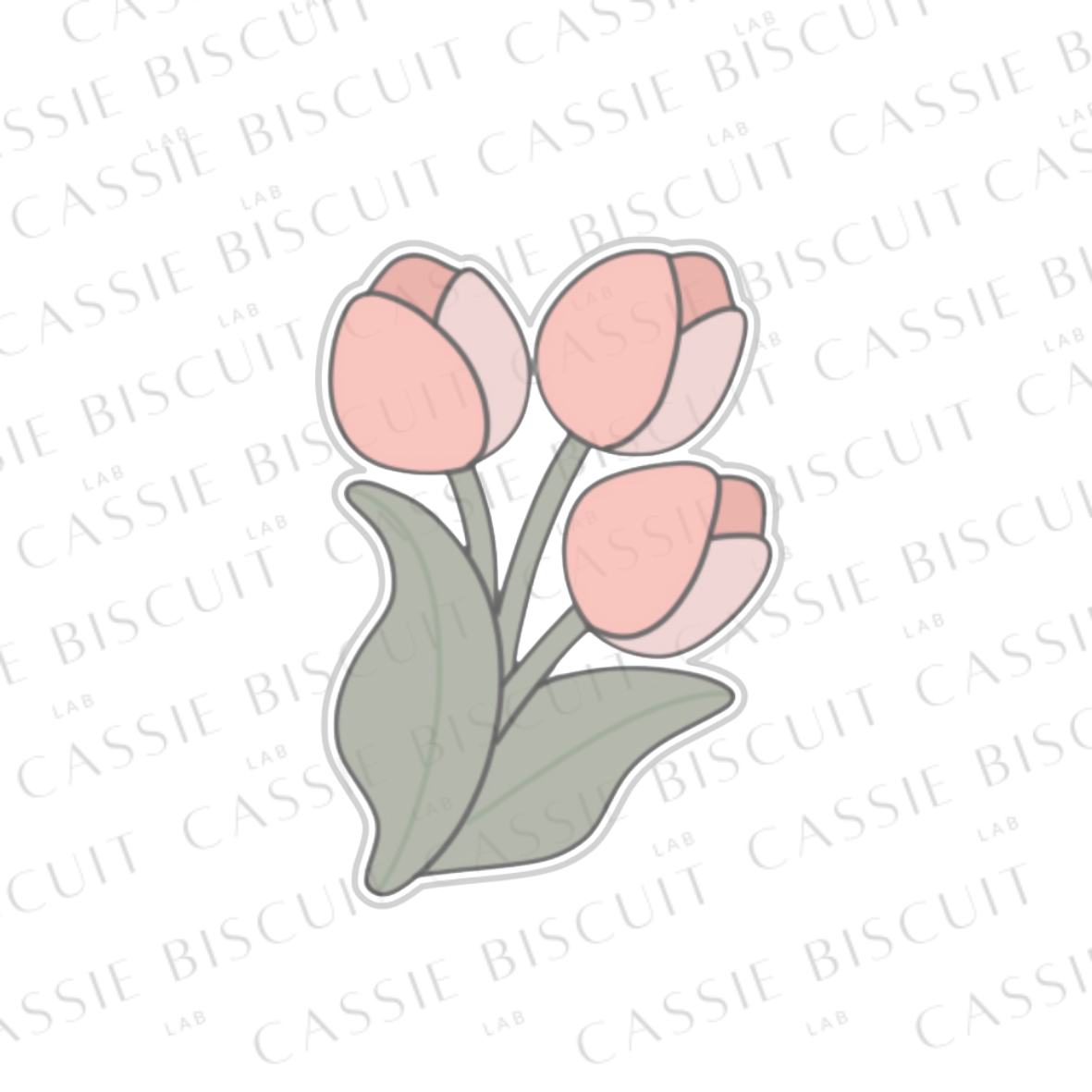 Emporte-Pièce - Trois tulipes