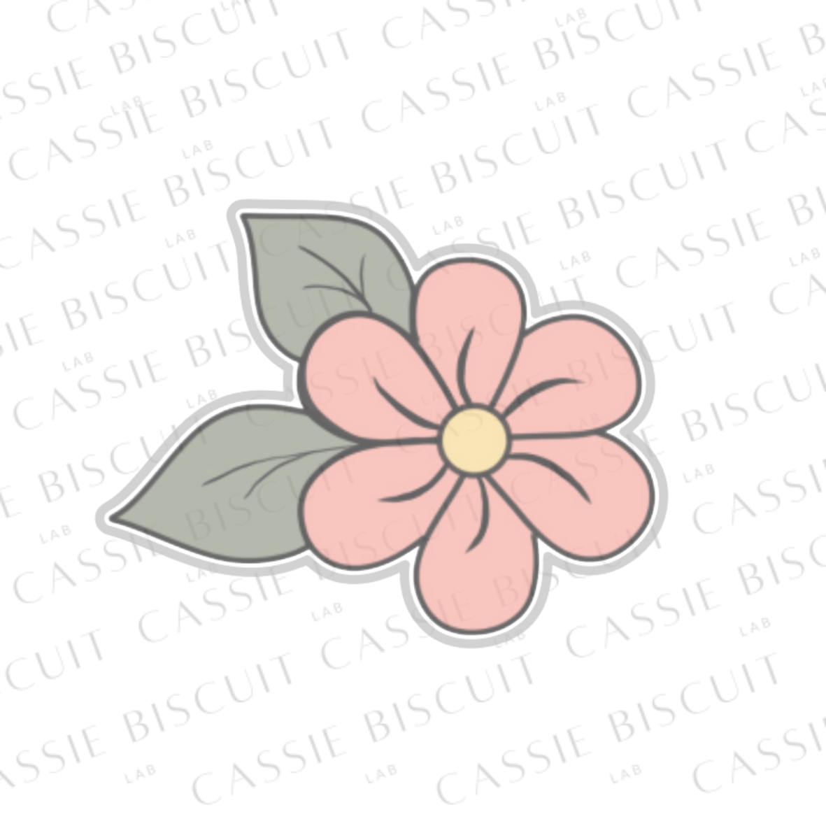 Tagliabiscotti - Fiore a due foglie