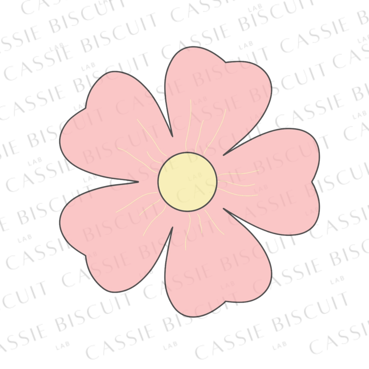 Emporte-Pièce - Fleur Pétales Coeur