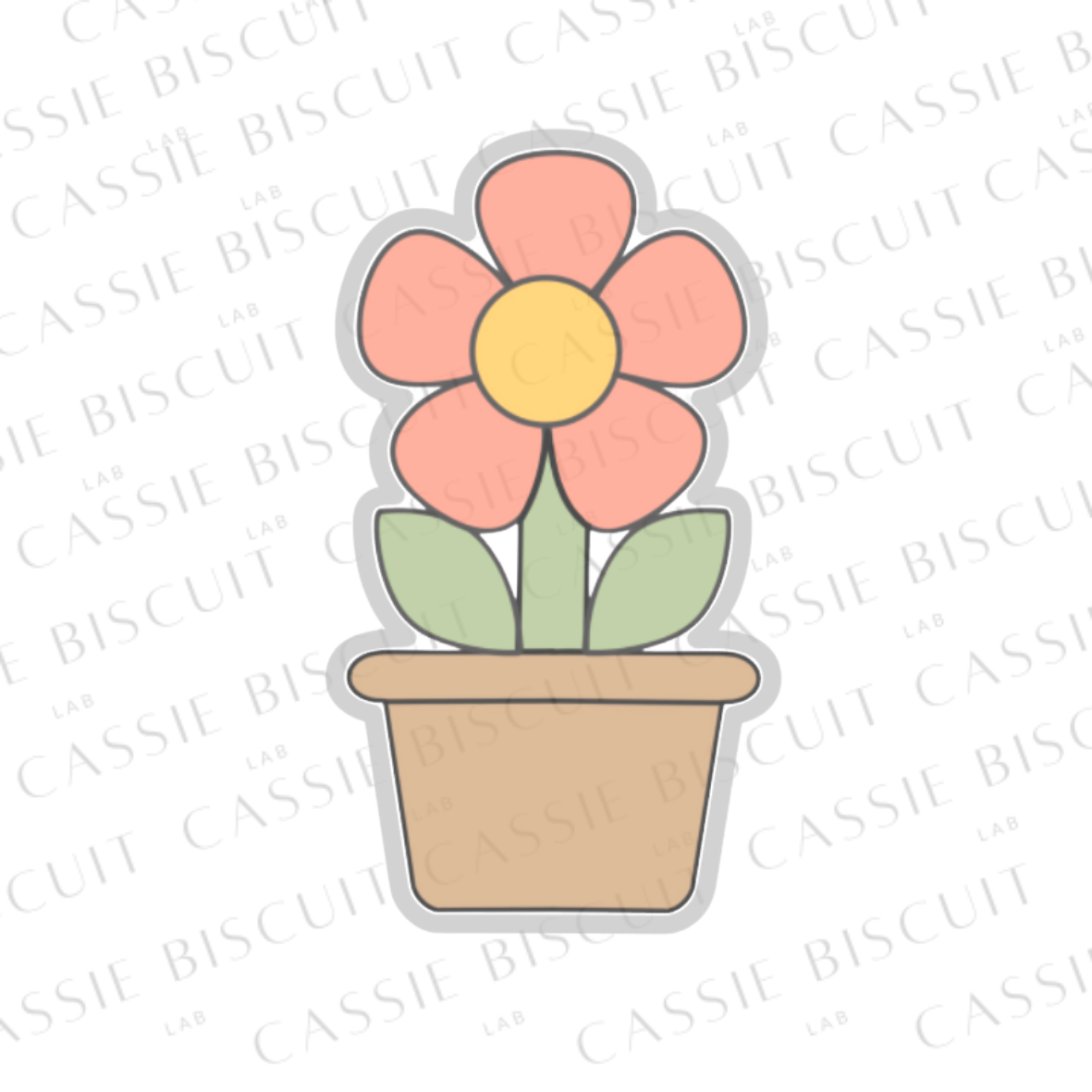 Emporte-Pièce - Fleur en pot