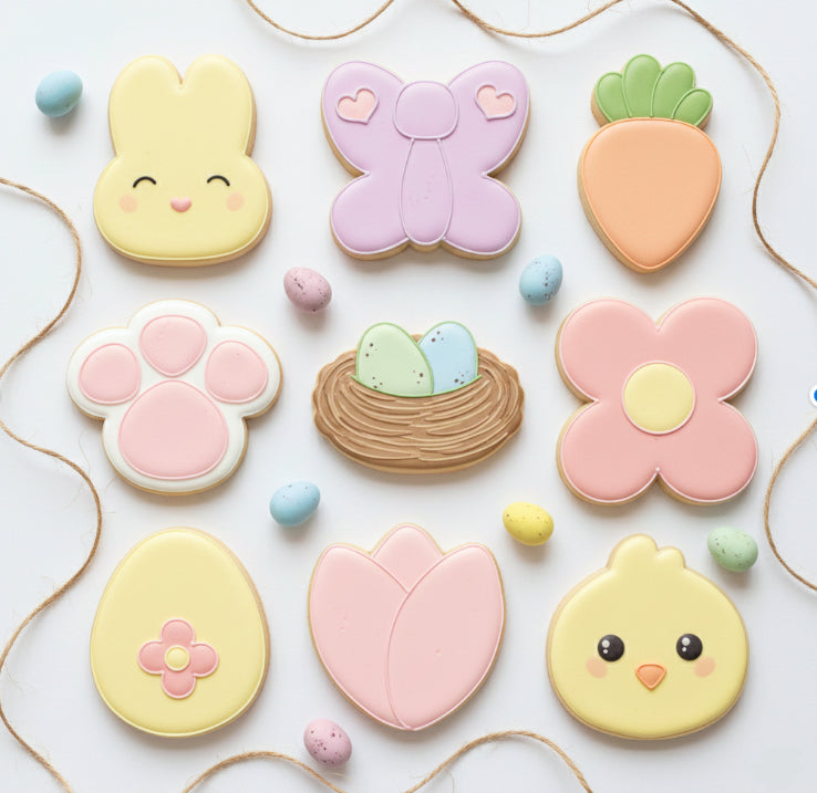 Tagliabiscotti - Set di 9 tagliabiscotti pasquali, 6 cm
