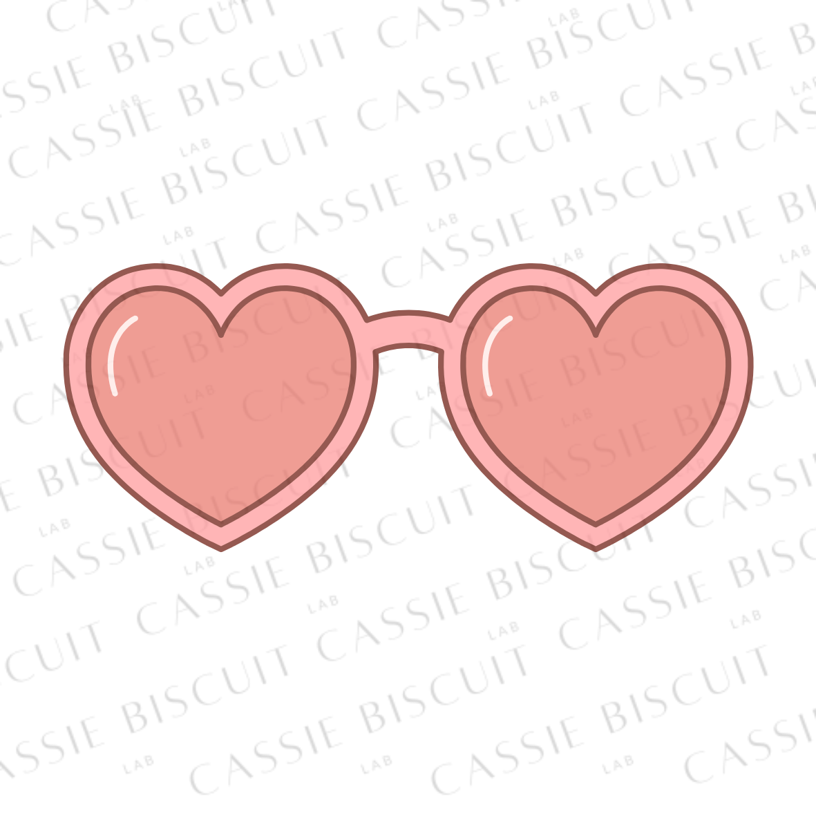 Emporte-Pièce -  Lunettes Coeurs