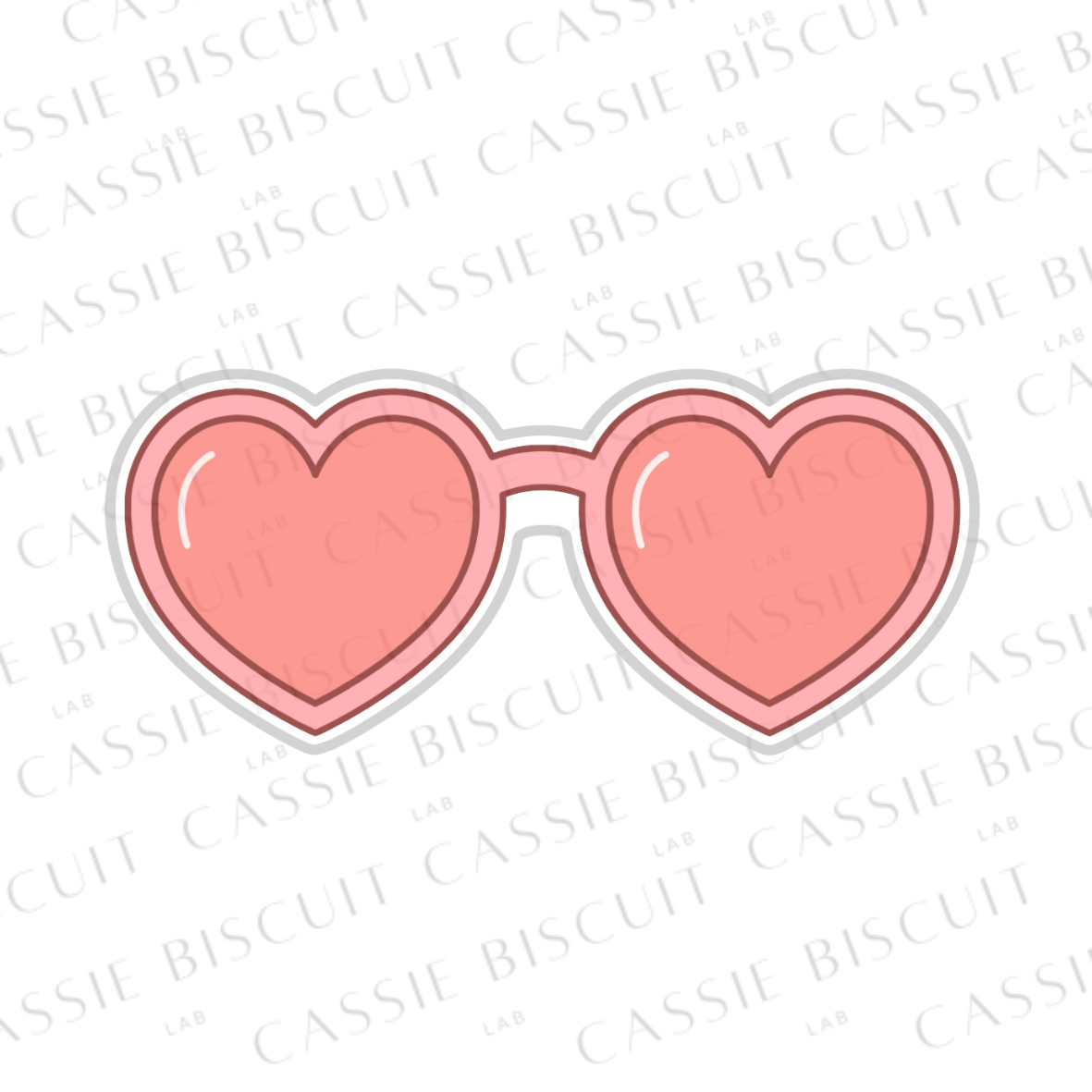 Emporte-Pièce -  Lunettes Coeurs