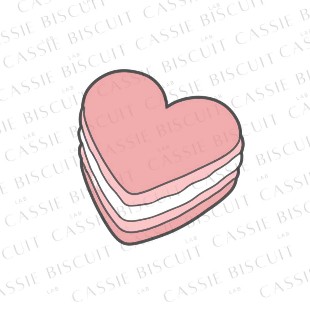 Emporte-Pièce -  Macaron Coeur