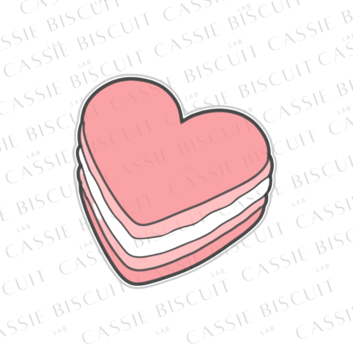 Emporte-Pièce -  Macaron Coeur