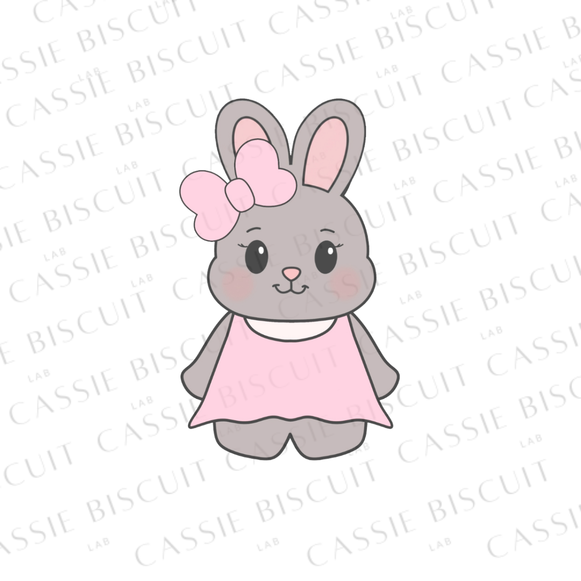 Cookie Cutter - Cute Bunny Bow Tie Lady