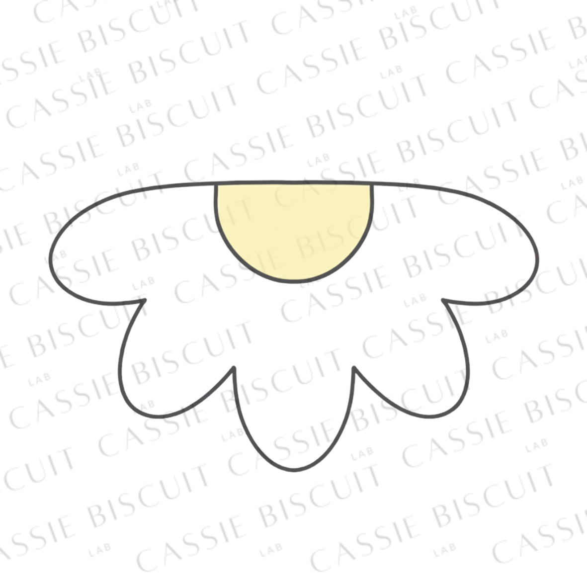 Cookie Cutter - Half Daisy