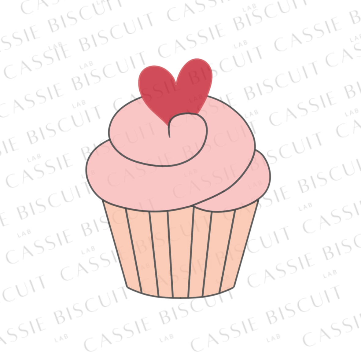 Emporte-Pièce - Muffin Petit Coeur