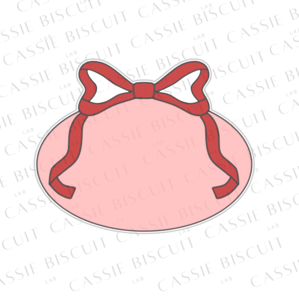 Cookie Cutter - Oval Ribbon
