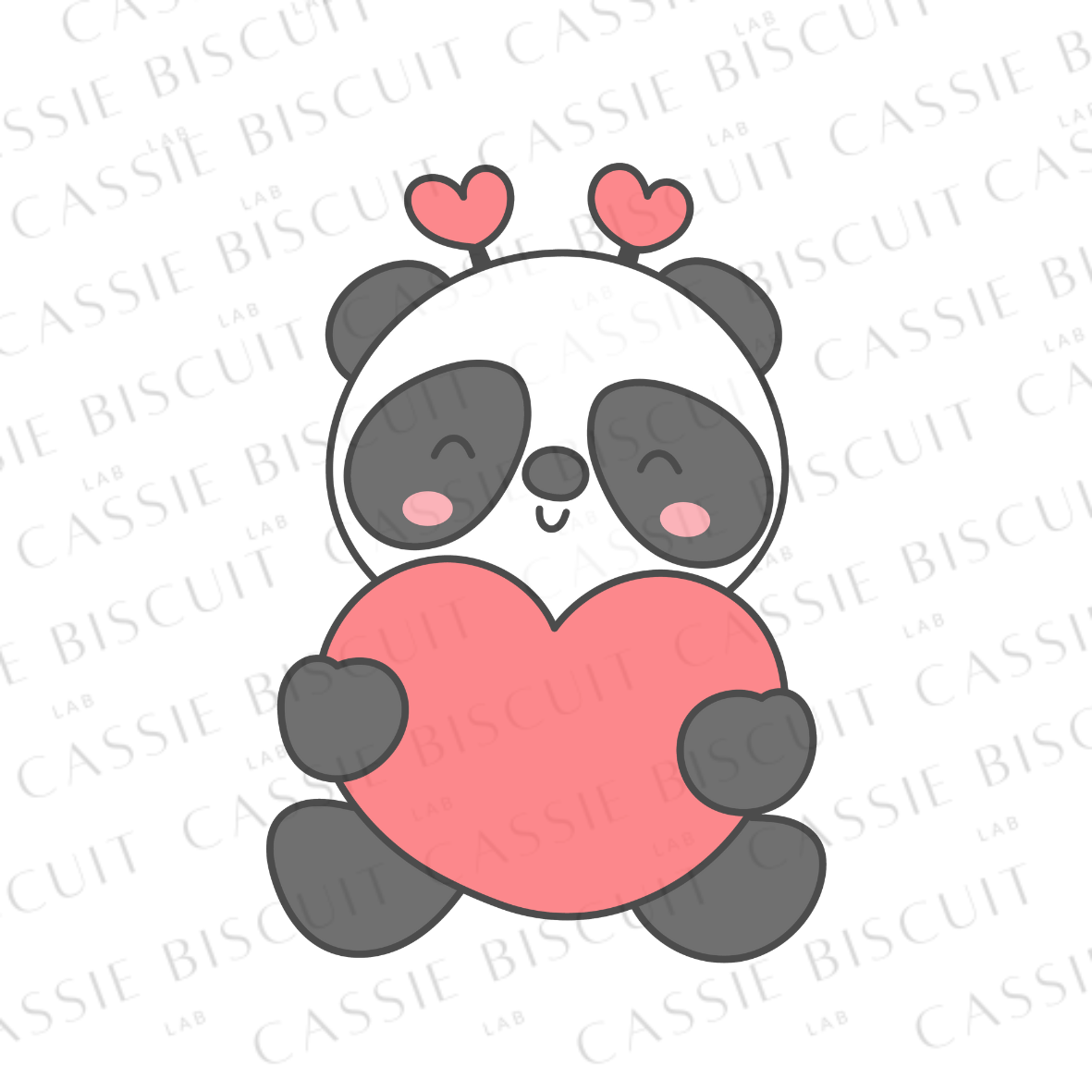 Emporte-Pièce -  Panda Coeur