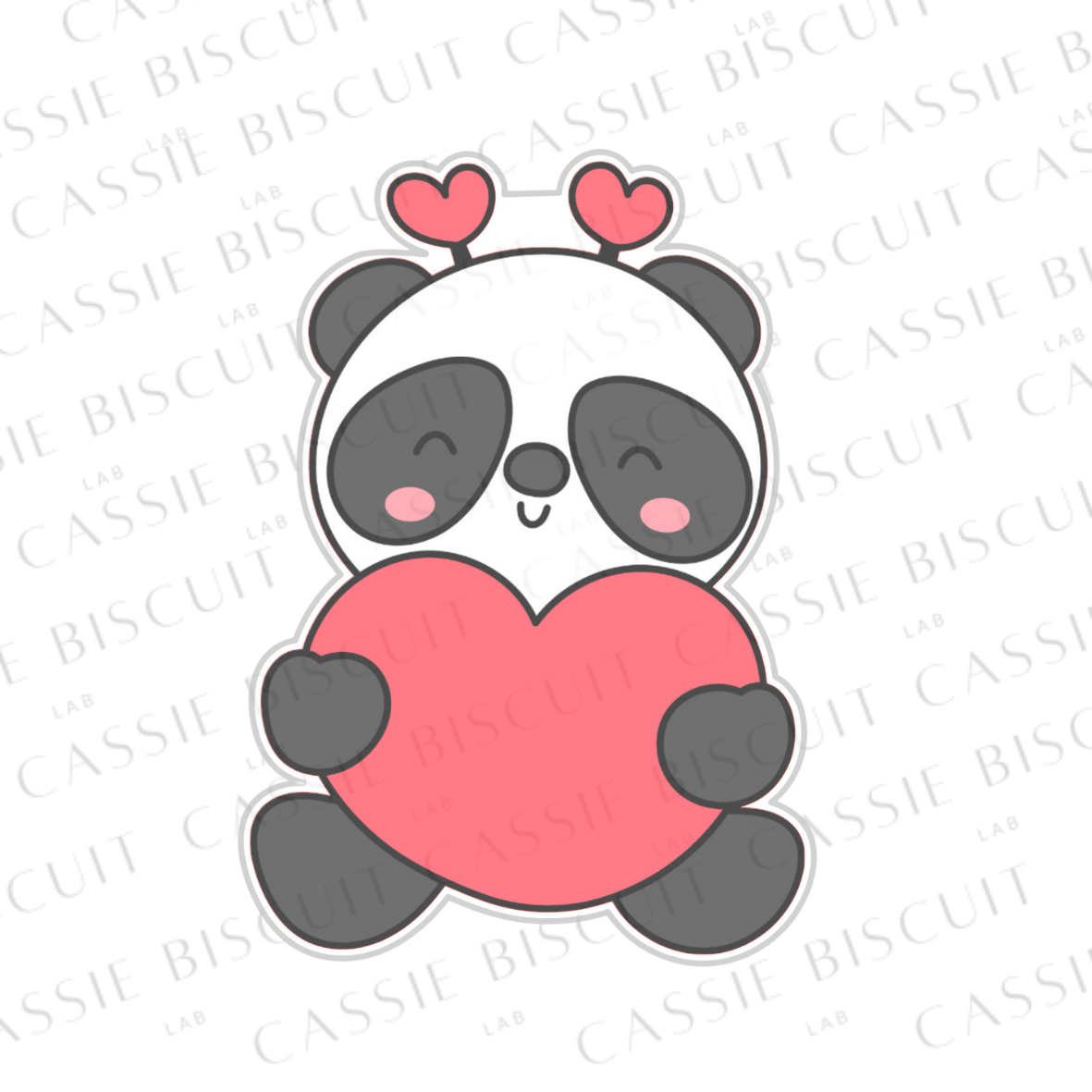 Emporte-Pièce -  Panda Coeur