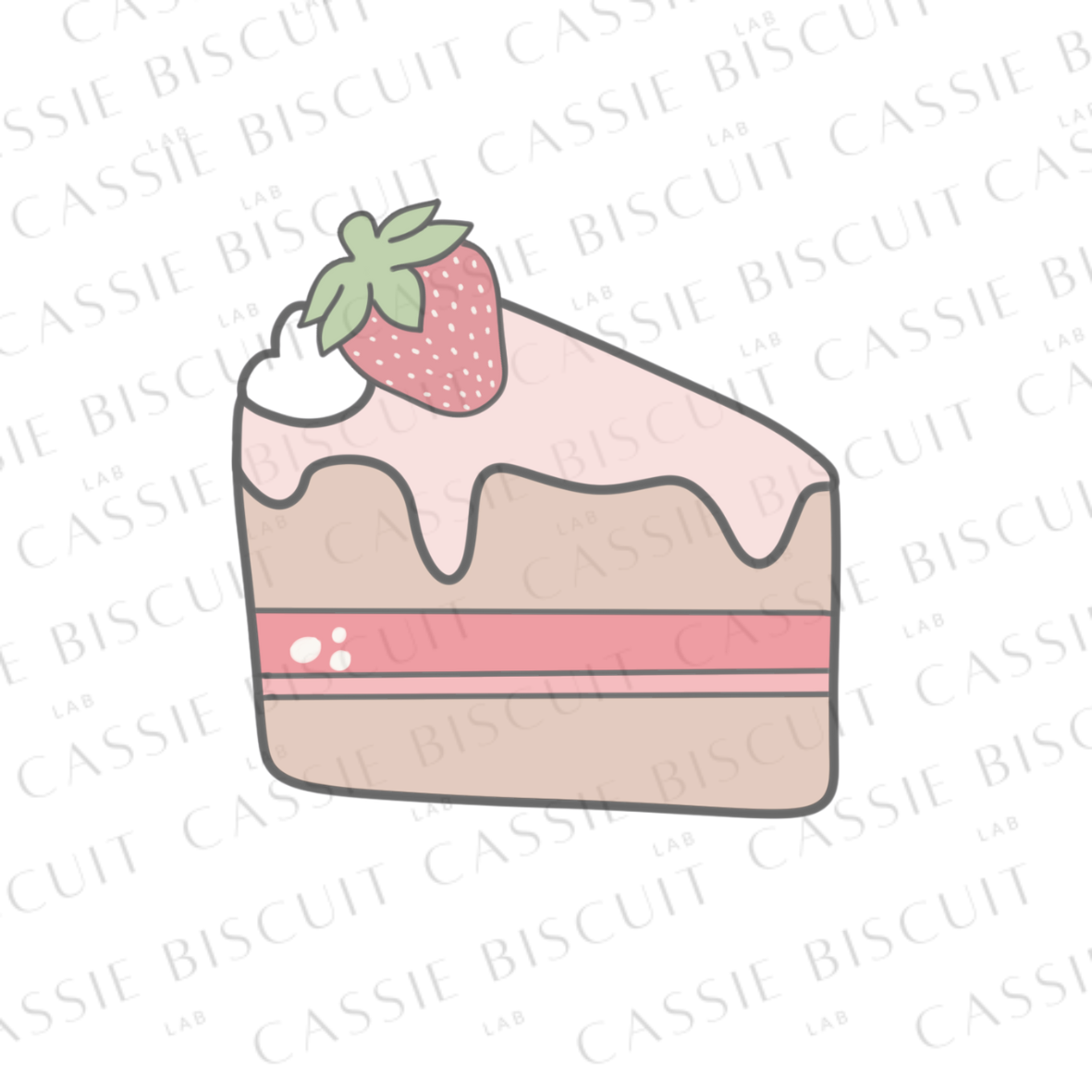Emporte-Pièce - Part Gâteau Fraise