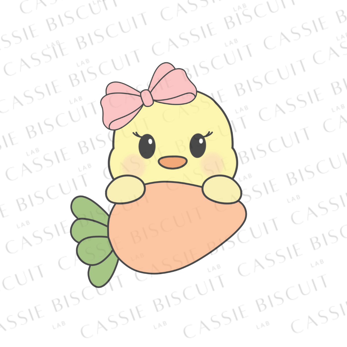 Cookie Cutter - Cute Girly Chick Carrot