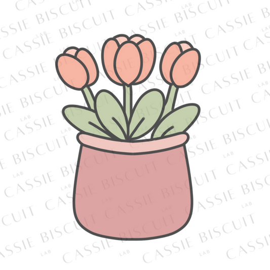 Emporte-Pièce - Vase de tulipes