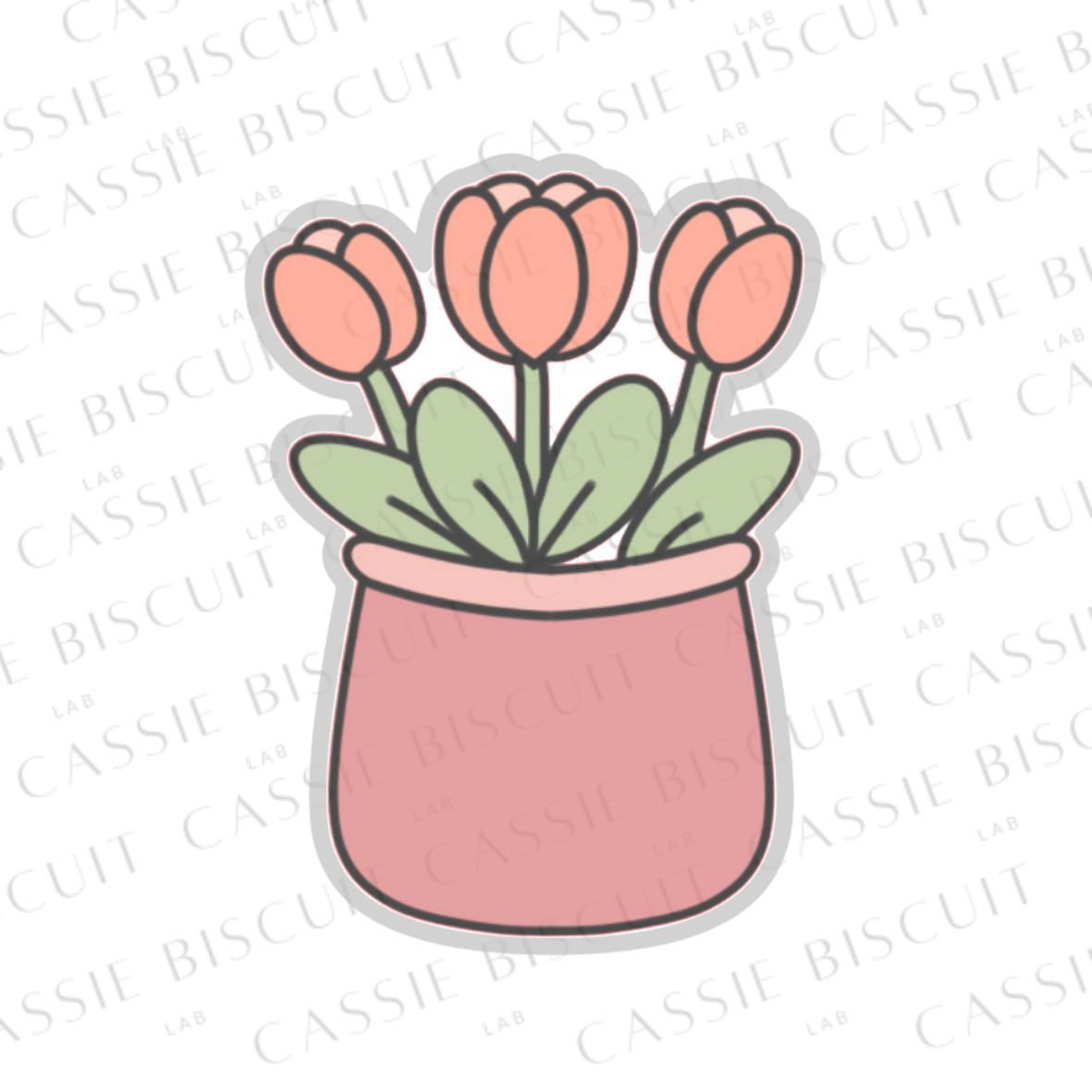 Emporte-Pièce - Vase de tulipes