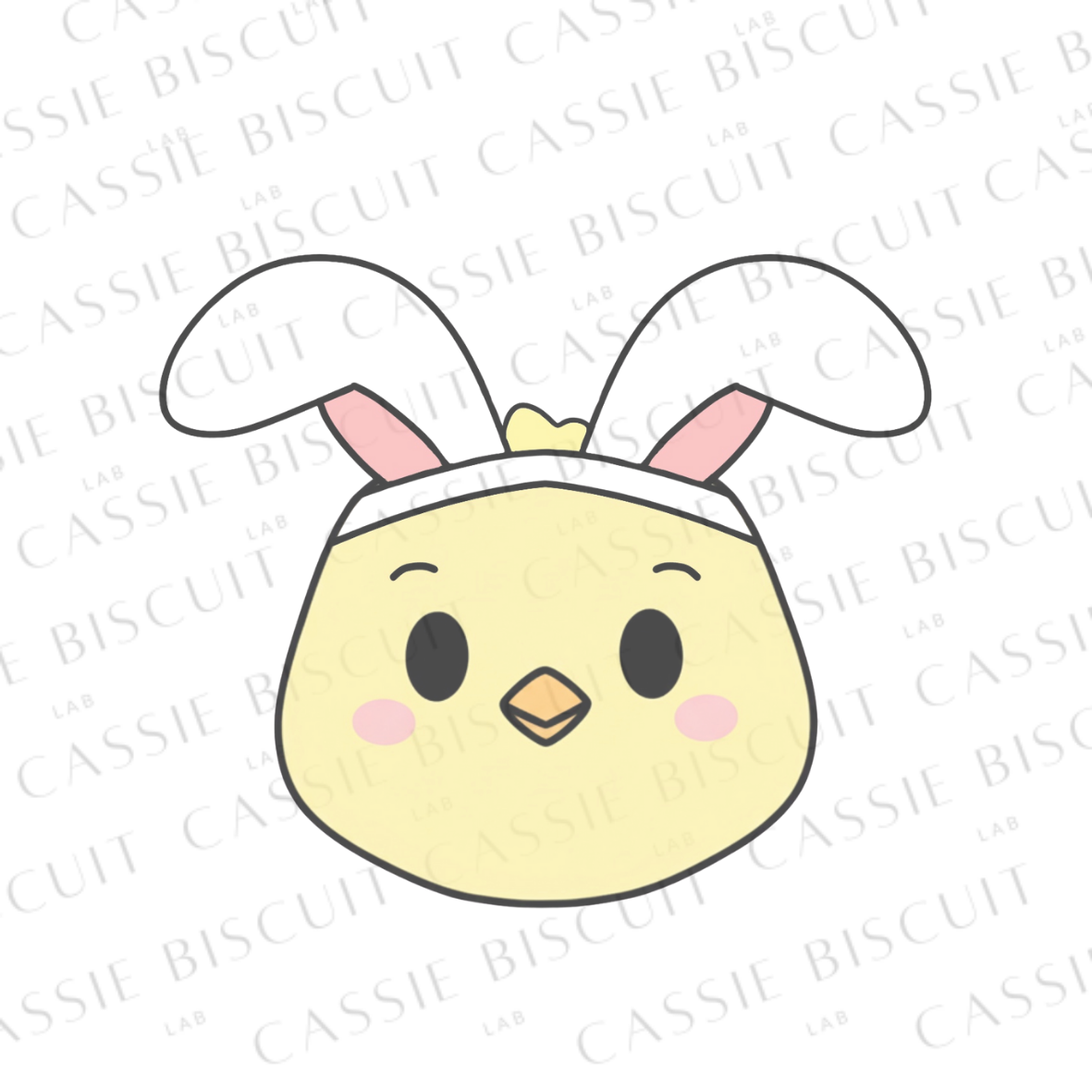 Cookie Cutter - Classic Chick Face with Ears