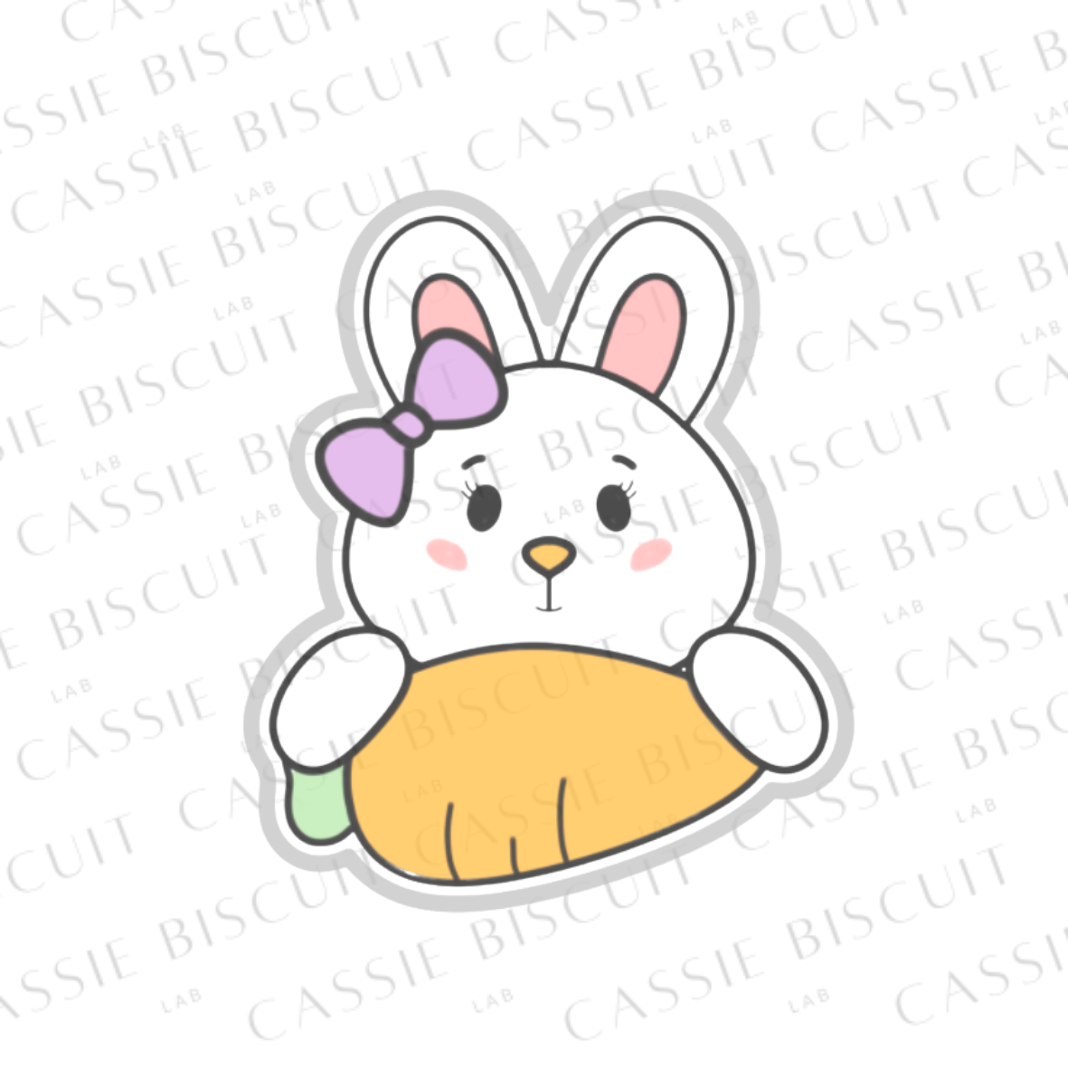 Emporte-Pièce - Lapin Girly Carotte