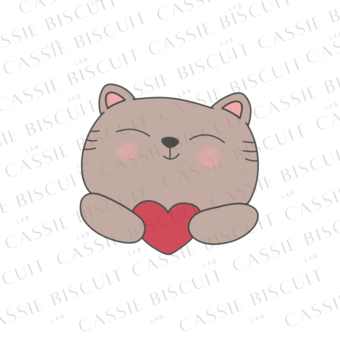Emporte-Pièce - Chat Coeur